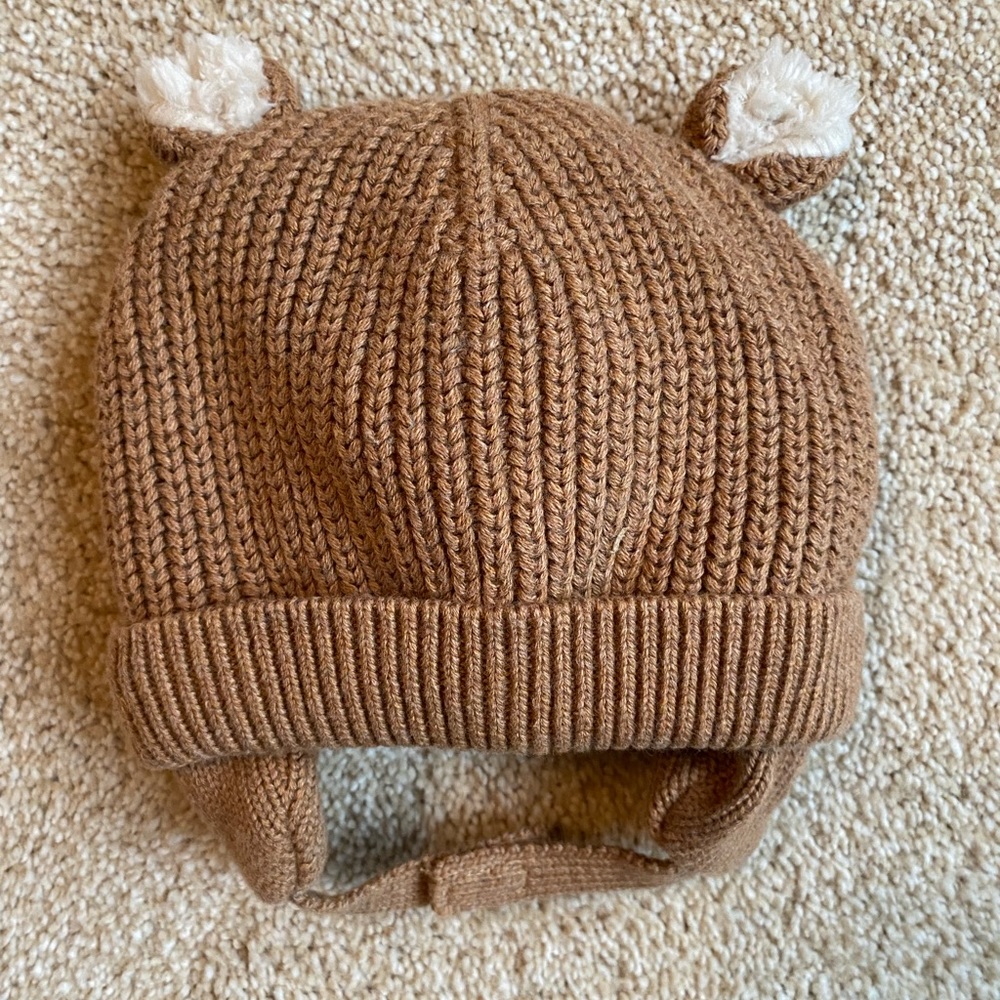 Baby GAP Fleece Lined Bear Infant Hat